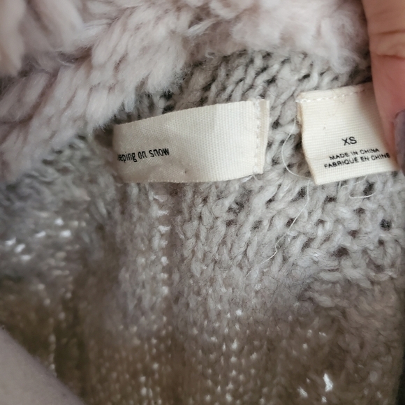 Sleeping on Snow | Anthropologie "Bondurant" Sherpa Knit Sweater - Picture 9 of 10